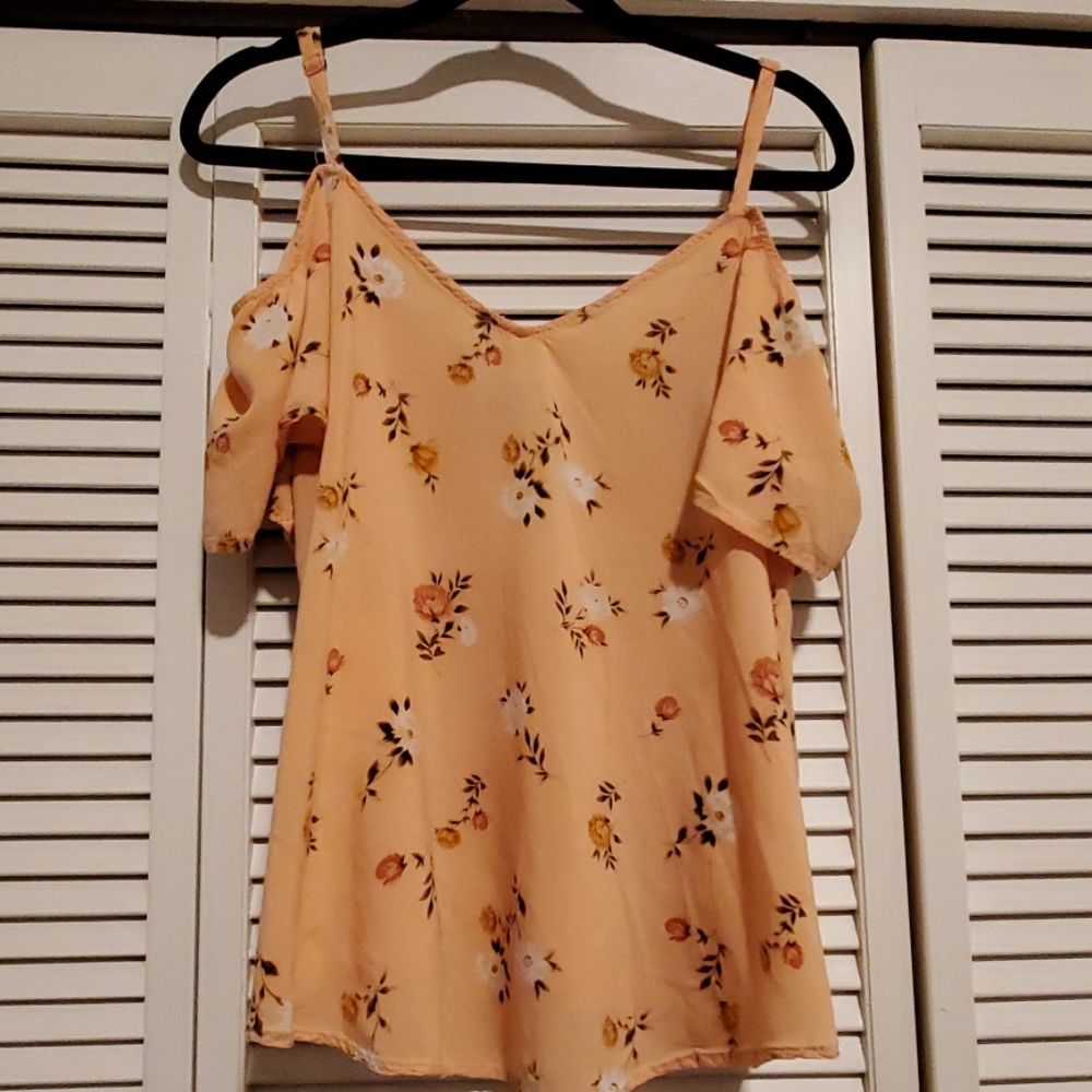 Off the shoulder strappy top